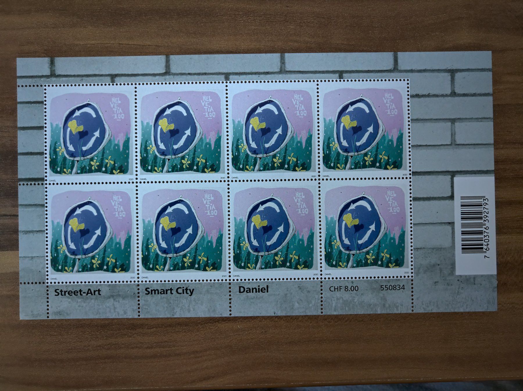 Tutti i francobolli: Kleinbogen Street-Art, Smart City, Daniel, 2020, Postfrisch – Nuovo (secondo la descrizione) da Rickenbach SO venduto da Bytebull