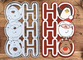 Neues Set Stanzschablonen Weihnachten HO HO HO