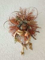 Wanddekoration Trockenblumen (1)