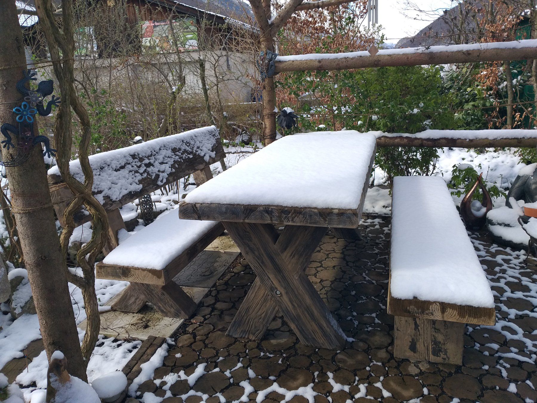 Tavoli: Beton-Tisch 200 mit Holzimitation – Nuovo (secondo la descrizione) da Herbetswil venduto da AHA-Garten 4
