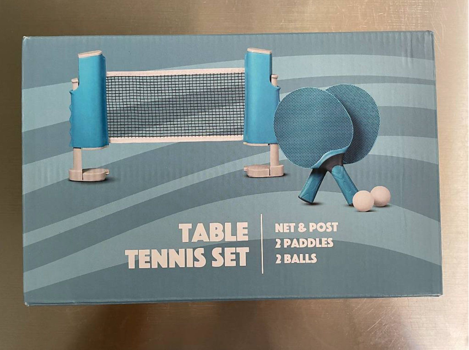 Tennis da tavolo: Tischtennis / Pingpong Set – Nuovo e nell'imballaggio originale da Aarburg venduto da Qin3ze