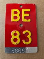 Velonummer BE 83 plaque velo