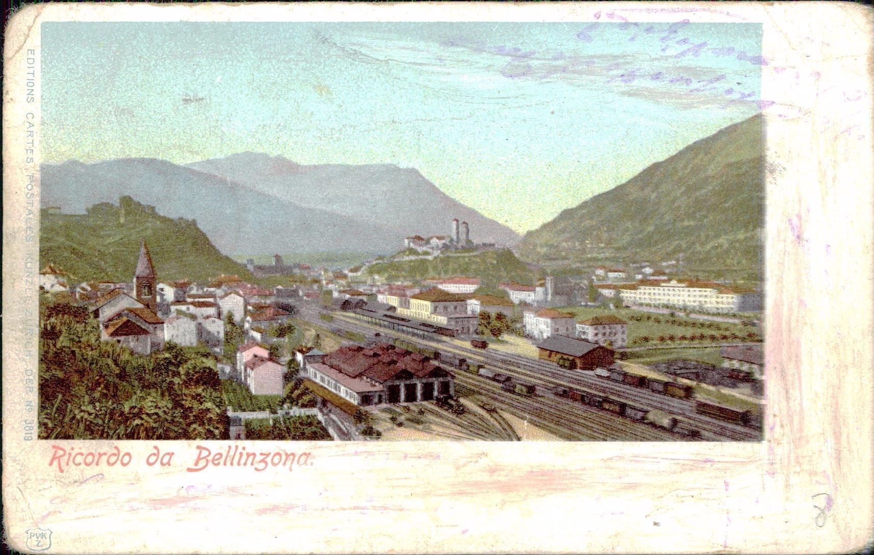Cartoline postali: Bellinzona – Usato da Biasca venduto da Blenio71