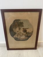 Tableau Ancien "La Leçon de Musique" d'après N. Lancret