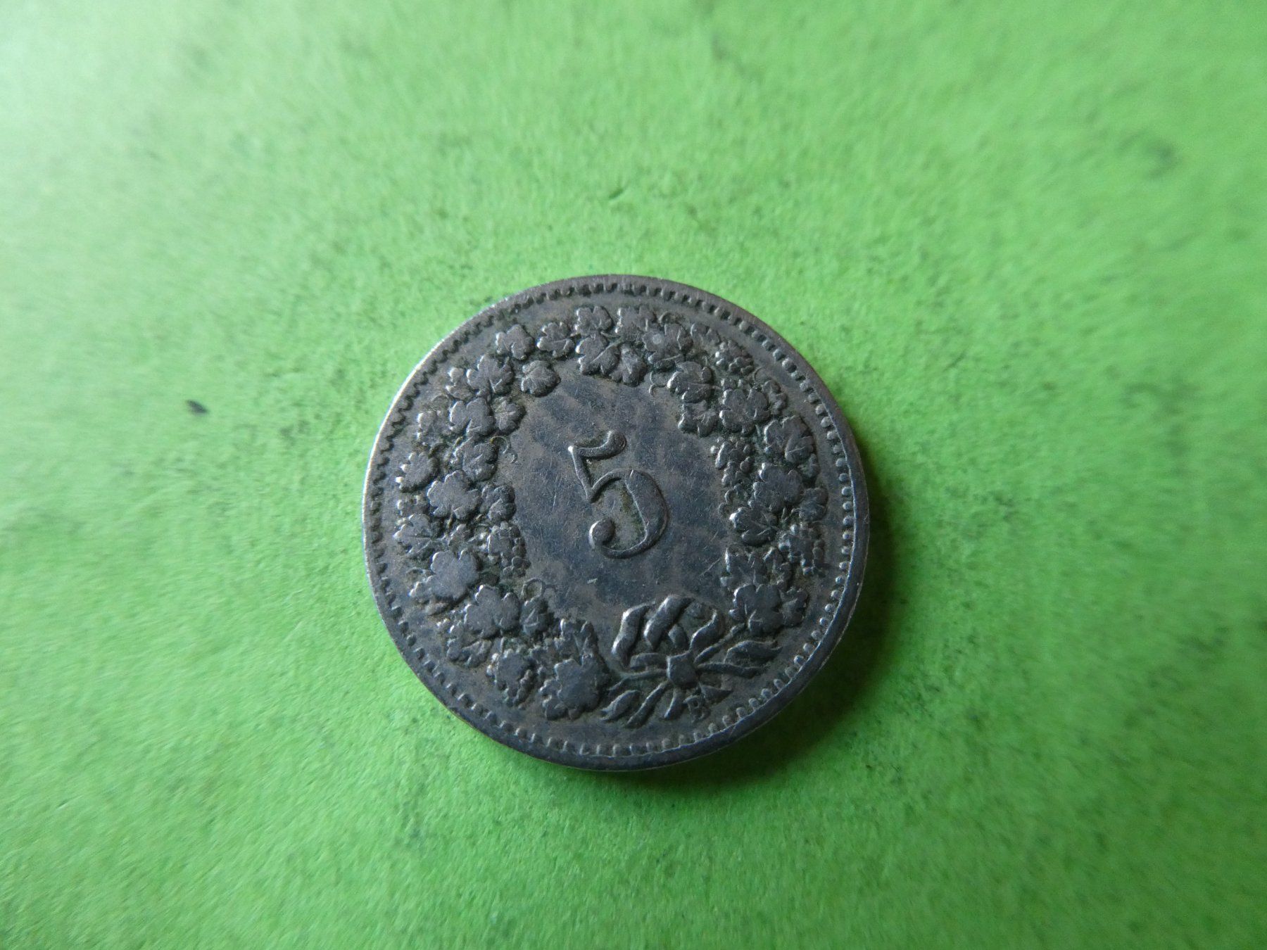 Toutes les monnaies: Schweiz 1901,  5 Rappen – D'occasion à Hinterforst par rohusri 1