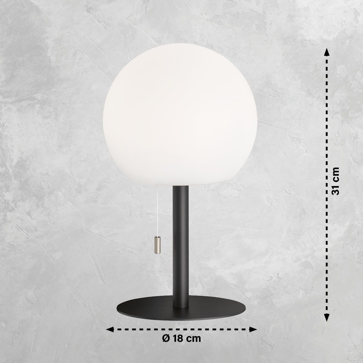 Lampade: Aussen Tischleuchte, Zugschalter, Dimmer – Nuovo (secondo la descrizione) da Kreuzlingen venduto da Smart-Light 2