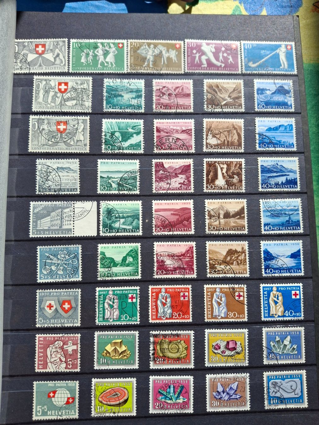 Tutti i francobolli: timbre collection Pro Patria dès 1938 – Usato da Sorvilier venduto da carose01 2