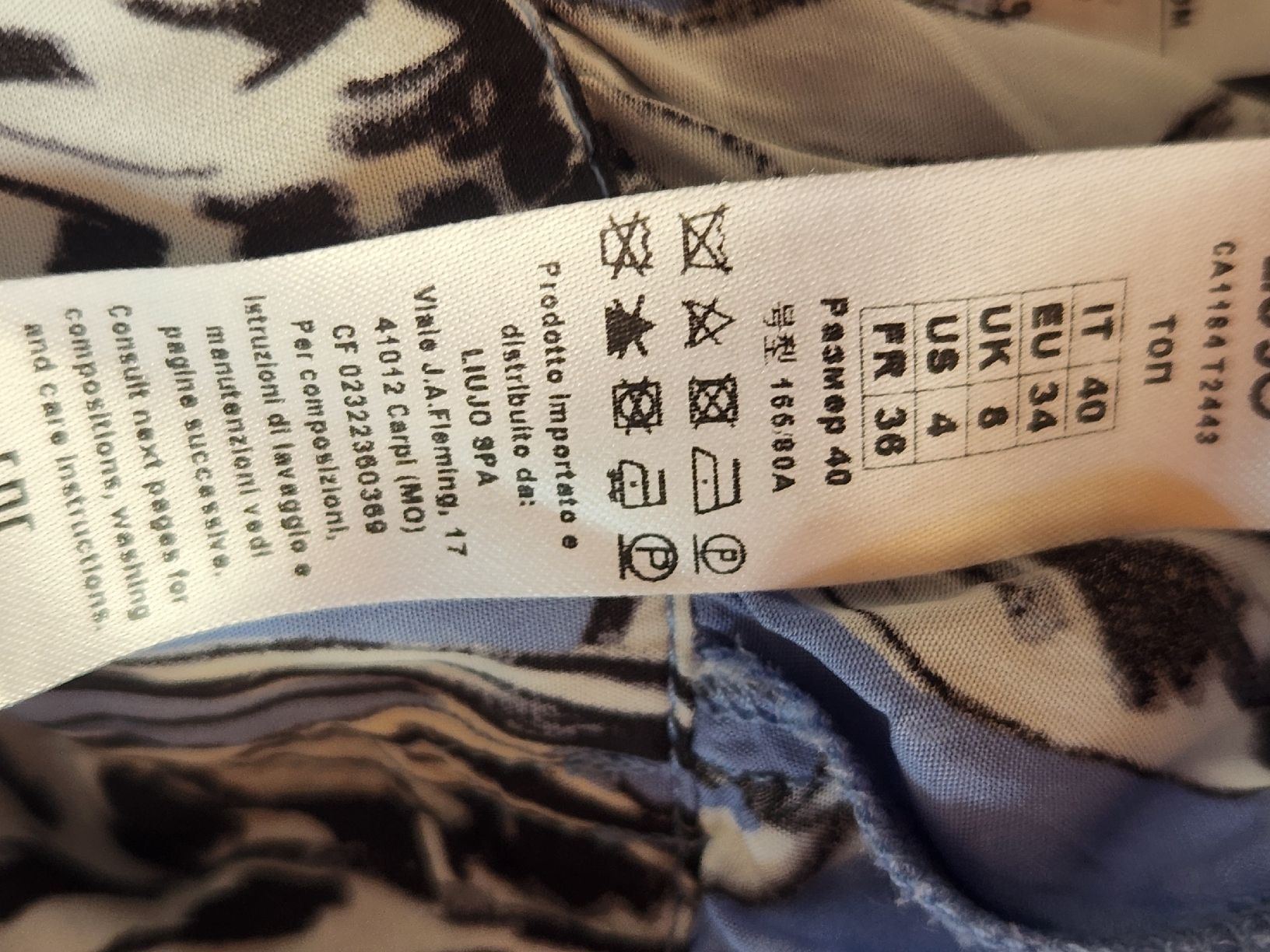 Liu Jo Blusen: Blouse Liu Jo Imprimé Bleu Taille 34/38 – Gebraucht aus Niedergösgen von Eva2410 6