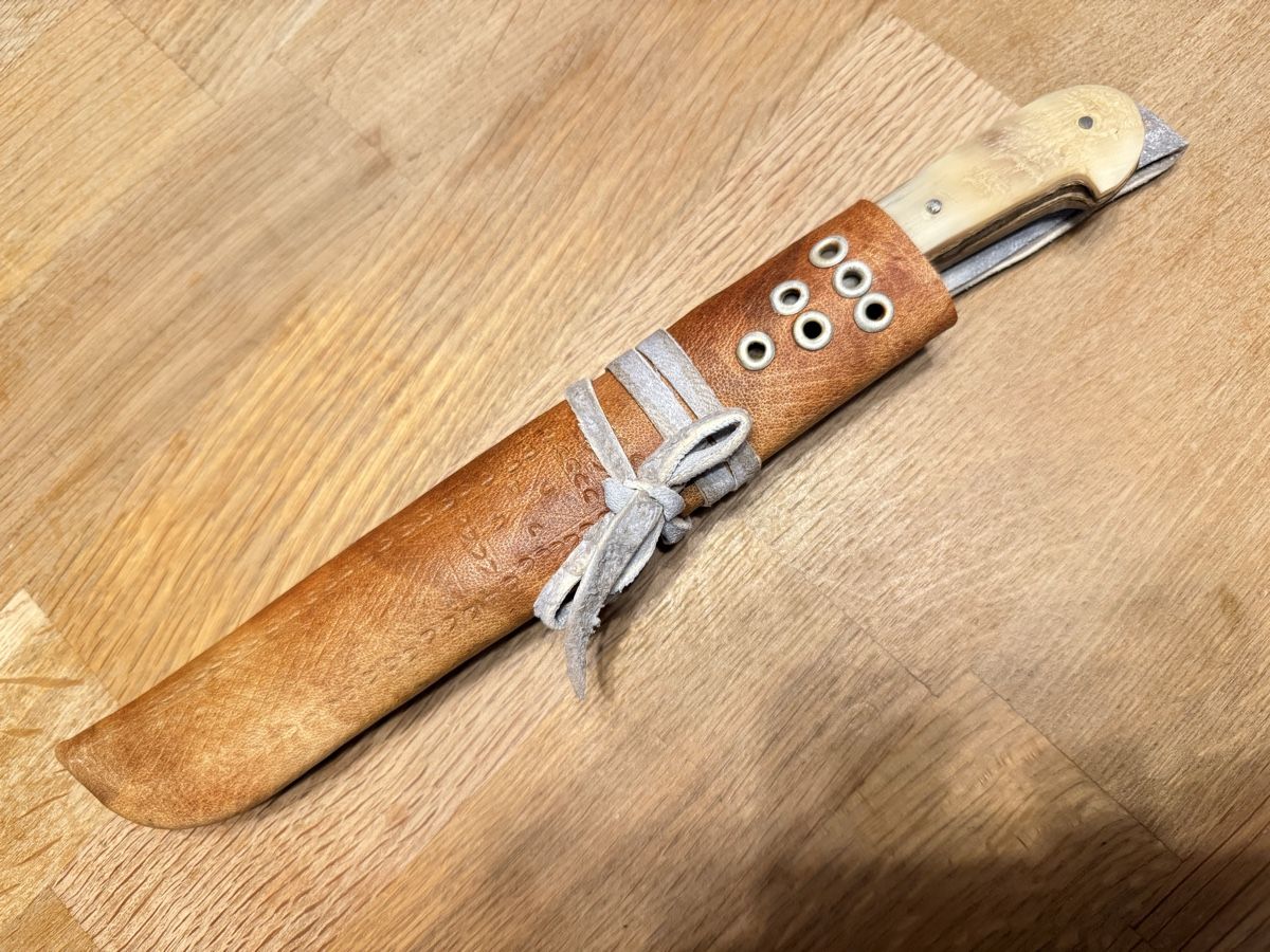 Accessori: Altes Messer mit Horn-Griff Jagdmesser – Usato da Goldach venduto da Messerguru 1