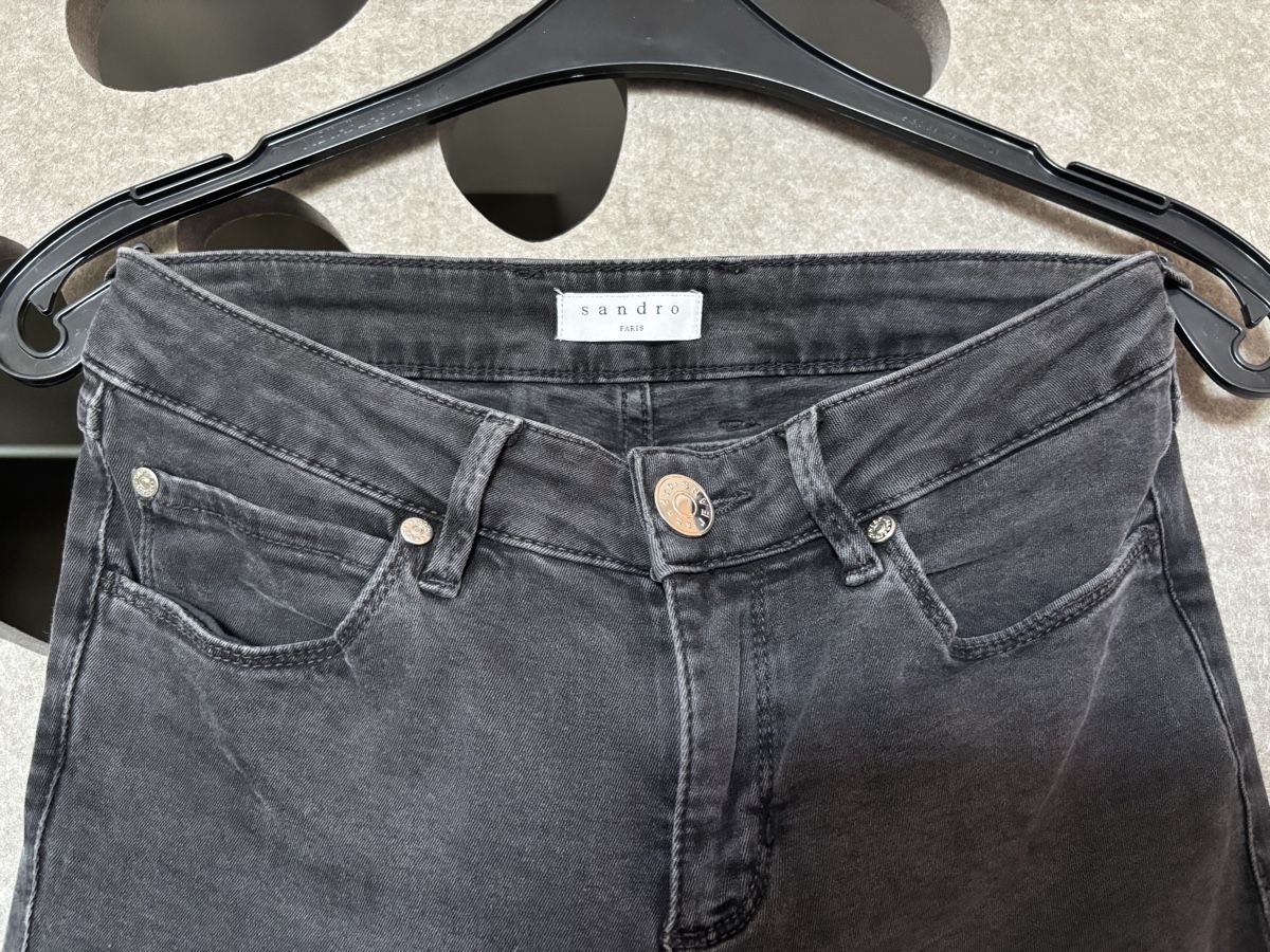 Sandro Jeans: graue Stretch-Jeans SANDRO Gr. 34 – Usato da Bottighofen venduto da lwa_11686 1