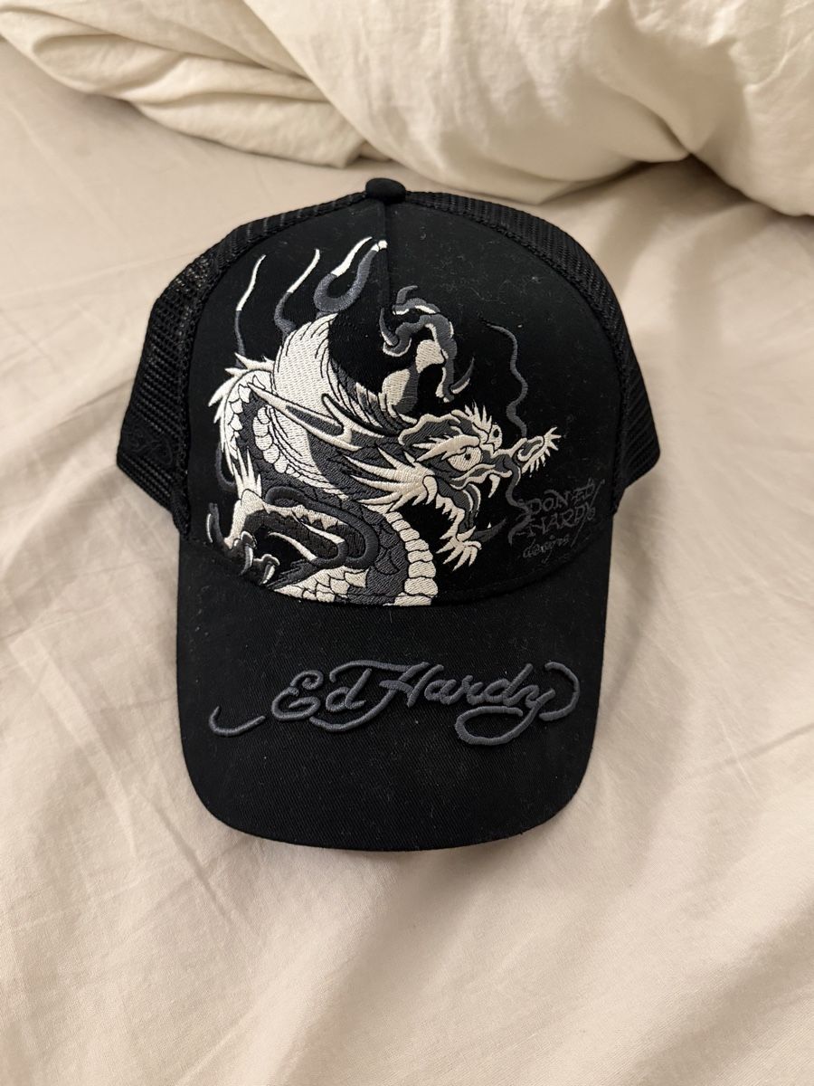 Copricapi, berretti & cappellini: Ed Hardy embroidered cap – Nuovo (secondo la descrizione) da Dietlikon venduto da eeclaire 1