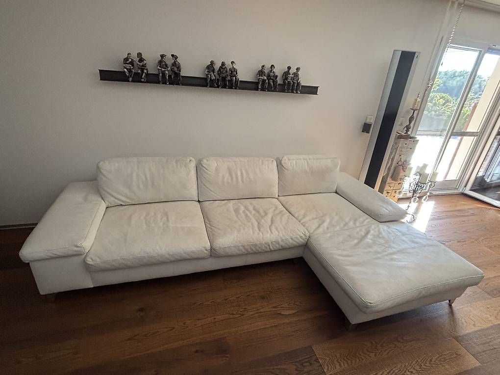 Divani: Sofa Weiss Leder – Usato da Wallenbuch venduto da Paedi1975 3