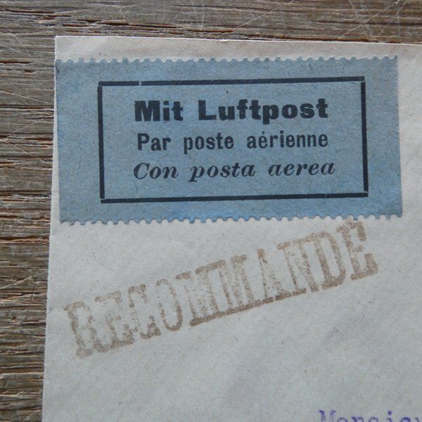 Alle Briefmarken: 1925 / toller R-Flugpost - Beleg GENÈVE – Gebraucht aus Egliswil von Trens01 2