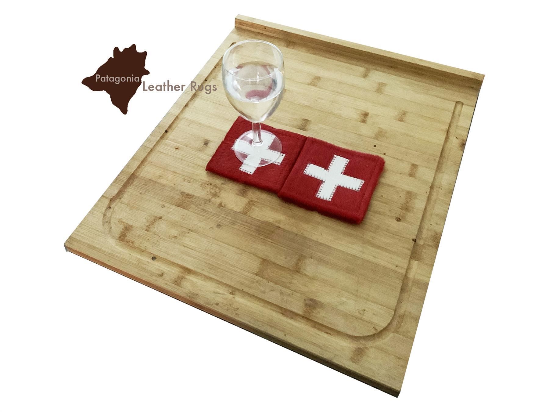 Sottobicchieri: Set mit 6 Kuhfell Untersetzern – Nuovo e nell'imballaggio originale da Arbedo venduto da patagonialeatherrugs 5