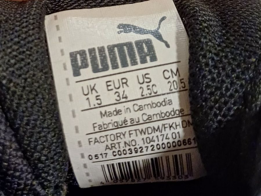 Scarpe per ragazzi: Hallenturnschuhe Puma Gr. 34 – Usato da Wahlendorf venduto da Irba 2