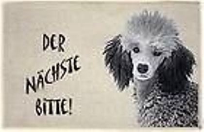 Tappeti: Fussmatte-HUNDE-GROSSPUDEL-DER NÄCHSTE BITTE – Nuovo e nell'imballaggio originale da Rupperswil venduto da big-one-sale