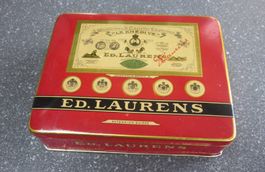 Alte Blechdose ED. LAURENS, Genève, rot, 23 Grands Prix