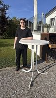 Wetterfester Stehtisch / Bartisch für draussen