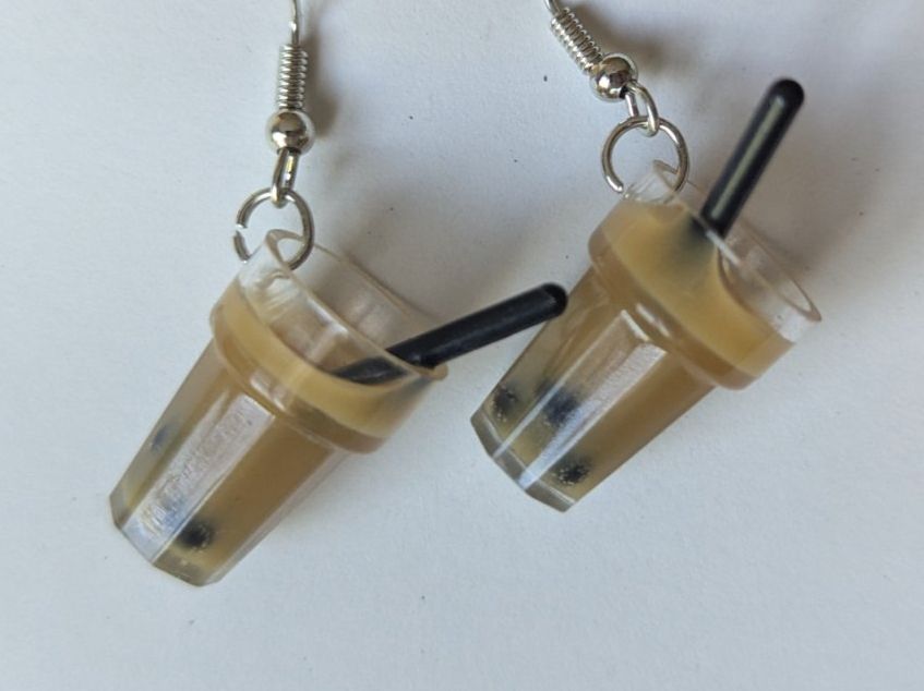 Orecchini pendenti & Orecchini a lobo: Coole Bubble Tea Ohrringe - herzig! 🧋 – Nuovo e nell'imballaggio originale da JONA venduto da gin_yl55 2