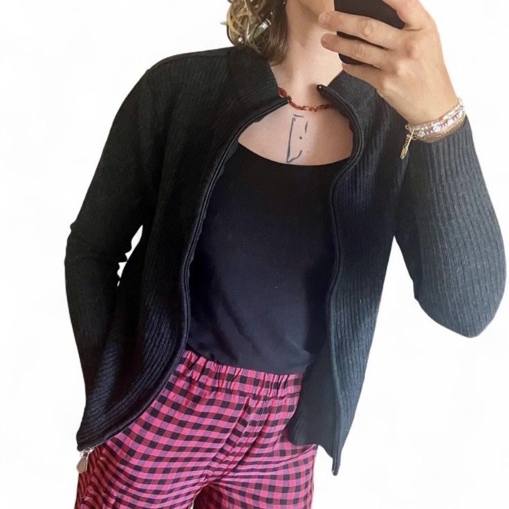 Giacche: dunkelgraue Maselli Strickjacke Gr. S/M – Usato da Zürich venduto da ju__ 1