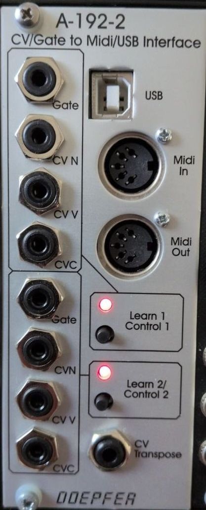 Doepfer Strumenti musicali: Doepfer A-192-2 CV/Gate-to-Midi-Interface Eurorack Module – Usato da Bern venduto da archer.hostettler