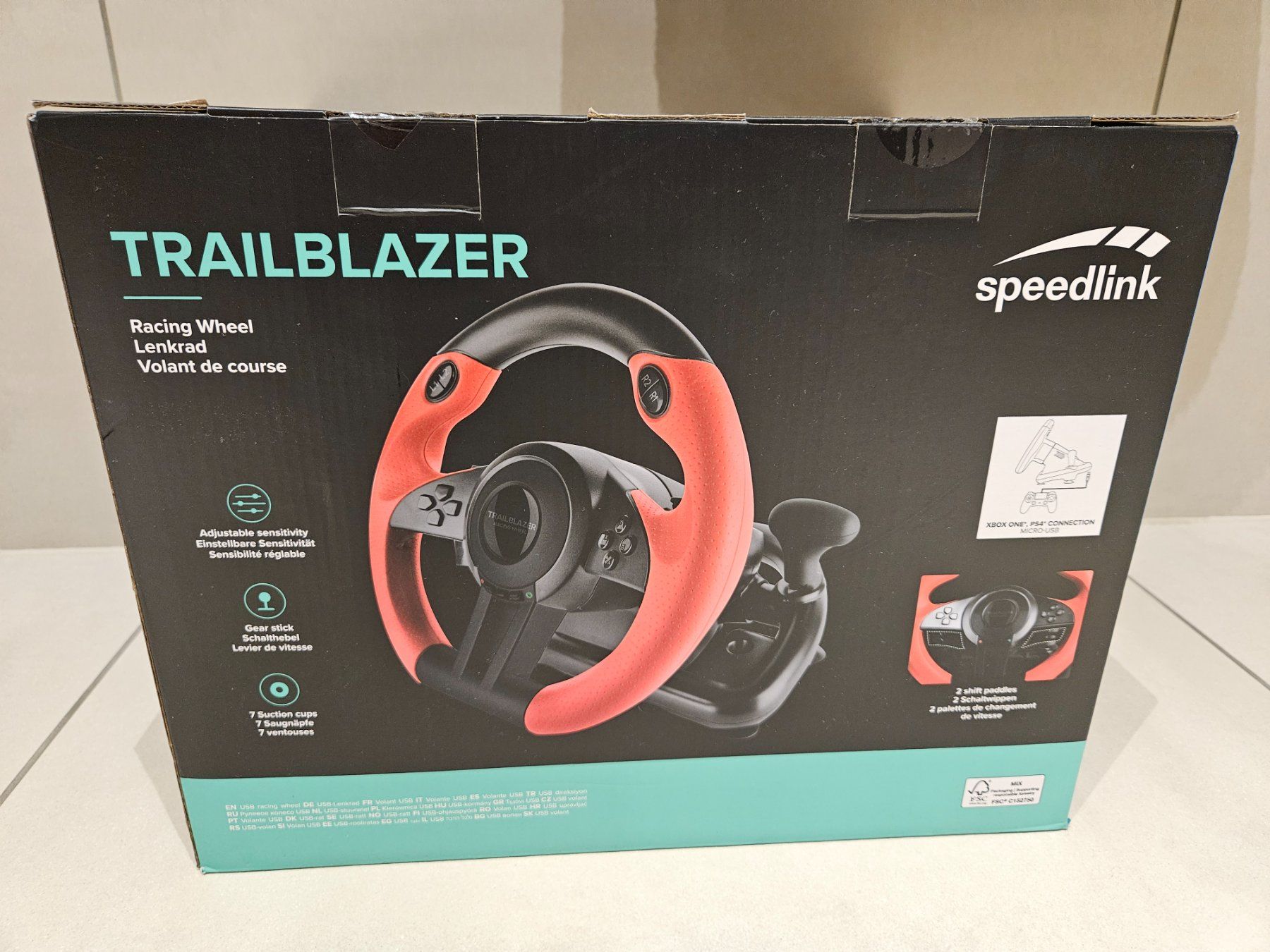 Nintendo Console: Speedlink Trailblazer Lenkrad inkl.Pedal – Usato da Romanshorn venduto da KUDA5 1