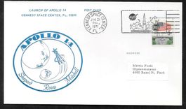 USA Sonderkarte Apollo 14 Startbeleg NASA-Cachet 31.1.1971