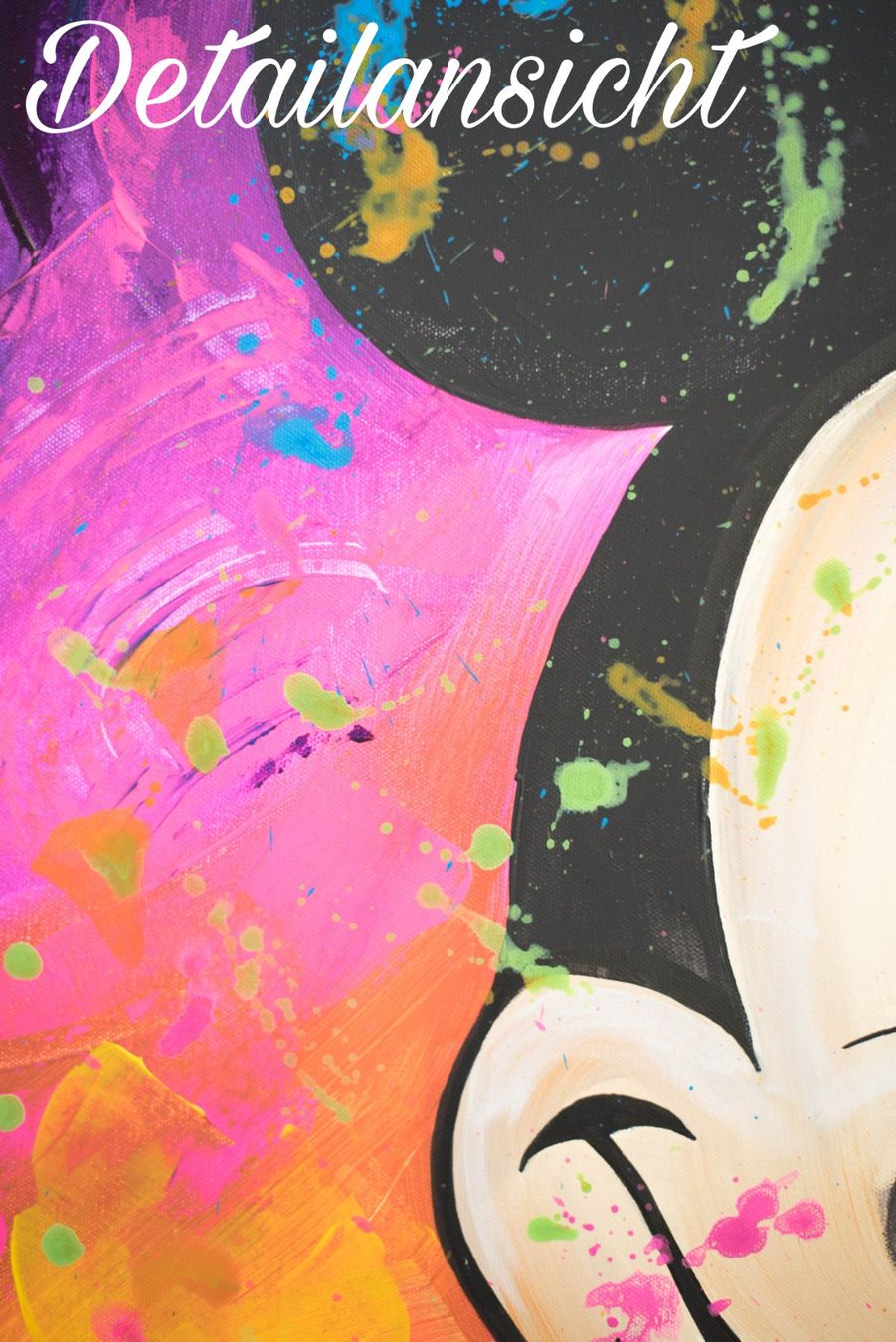 Dipinti: Acrylbild "Micky" Disney bunt Neu Unikat – Nuovo e nell'imballaggio originale da Rheinau venduto da Sussel 3