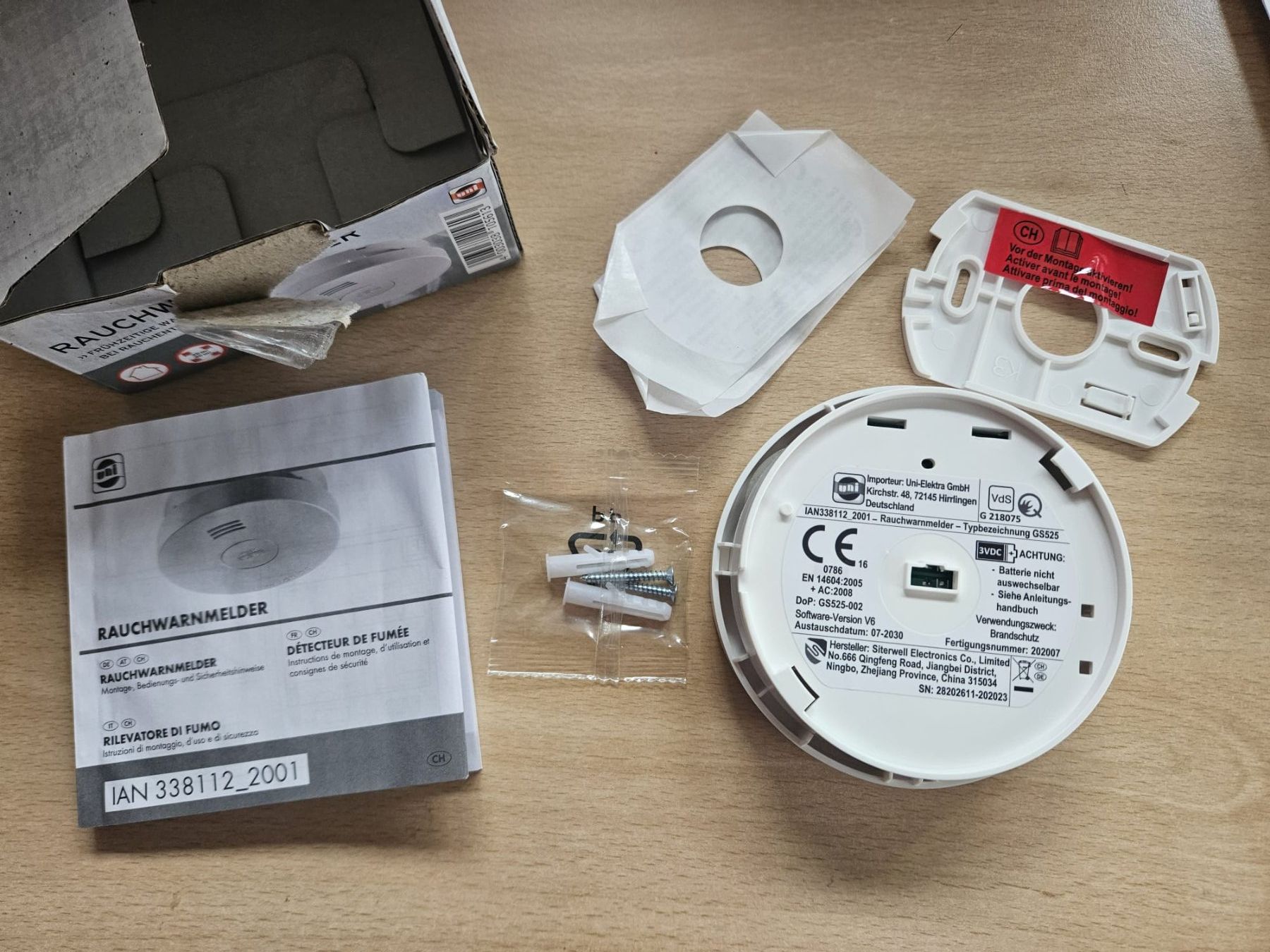 Sistemi d'allarme: 2 Rauchwarnmelder Uni GS525 neu – Nuovo (secondo la descrizione) da Römerswil LU venduto da Helfenstein6027 1