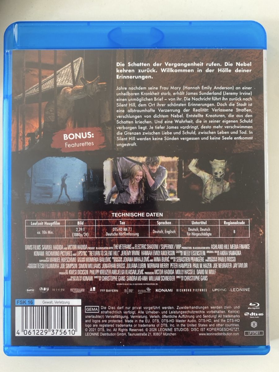 Tutti i DVDs: Return to Silent Hill – Usato da Gasel venduto da Ntomate 1