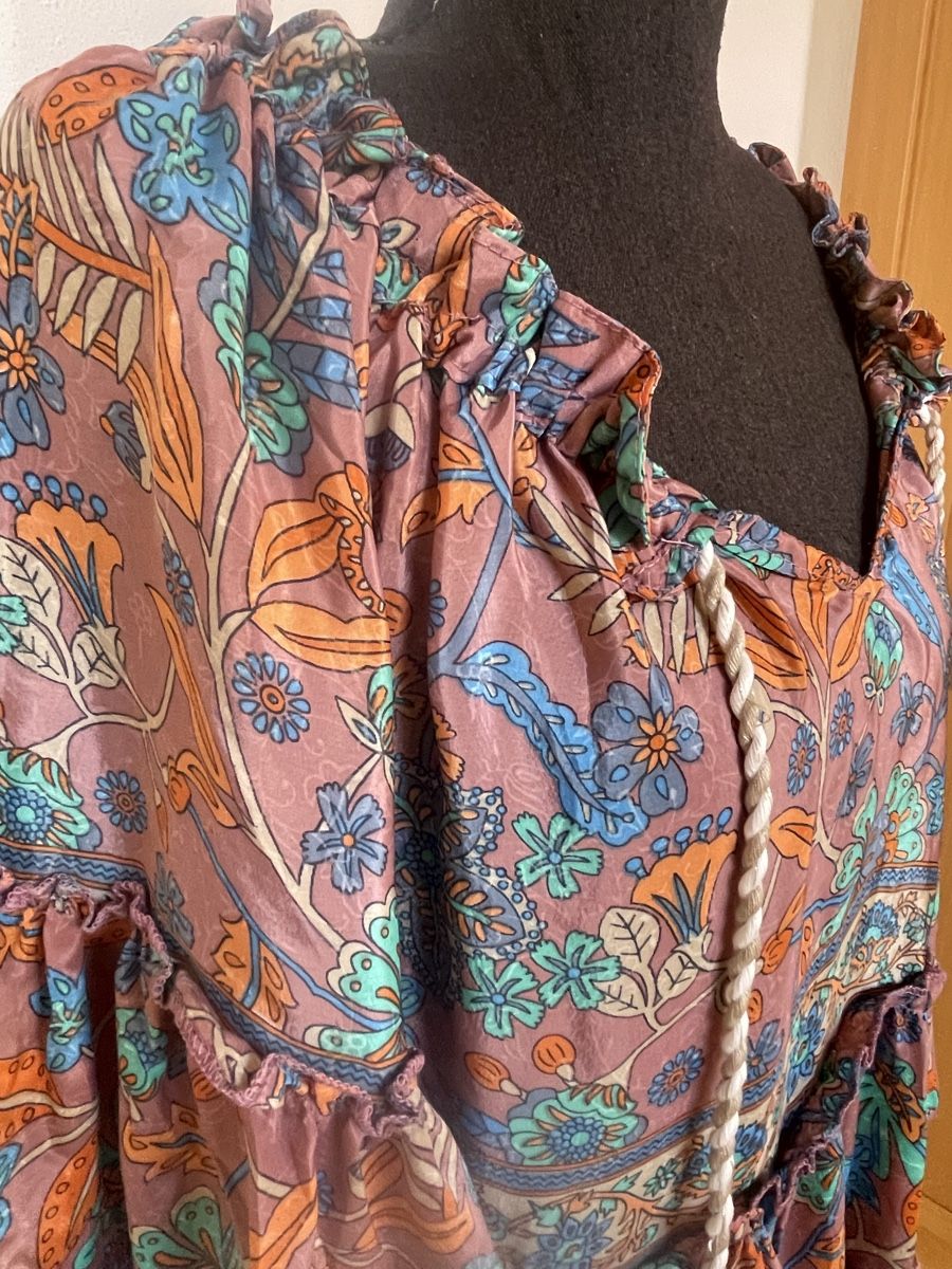 Vestiti: Boho Minikleid / Tunika mit Seide – Nuovo (secondo la descrizione) da Sigriswil venduto da ck56 2