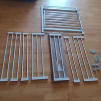 Absperrgitter Hauck mit Verlängerungen, Türgitter