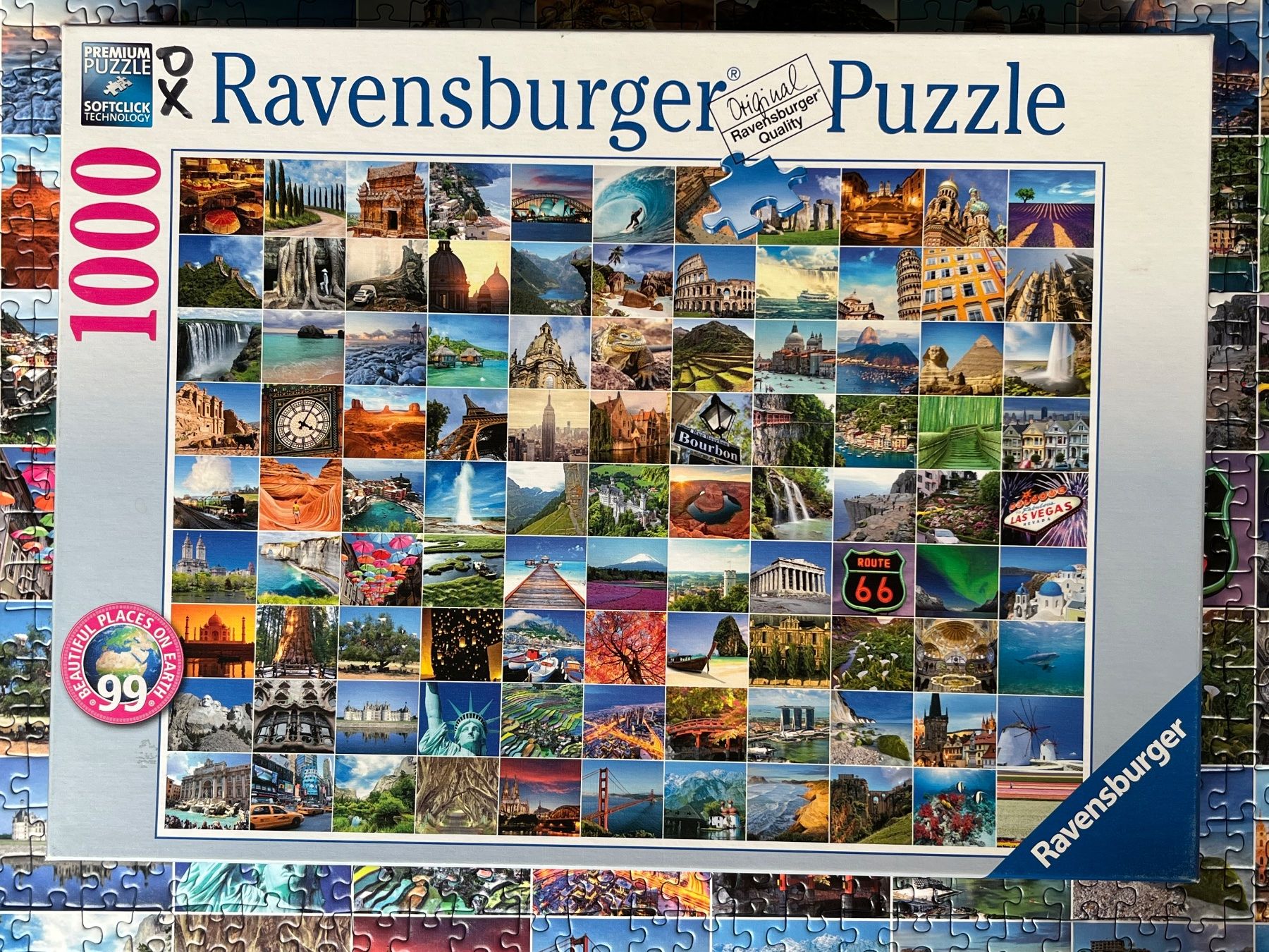 Ravensburger Puzzle: Puzzle "Die 99 schönsten Plätze Europas" – Difettoso da Zürich venduto da Gurkis