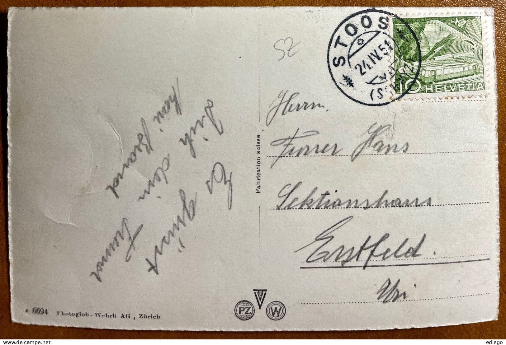 Cartoline postali: STOOS - Kapelle 1951 – Usato da Lutry venduto da Ediego 1
