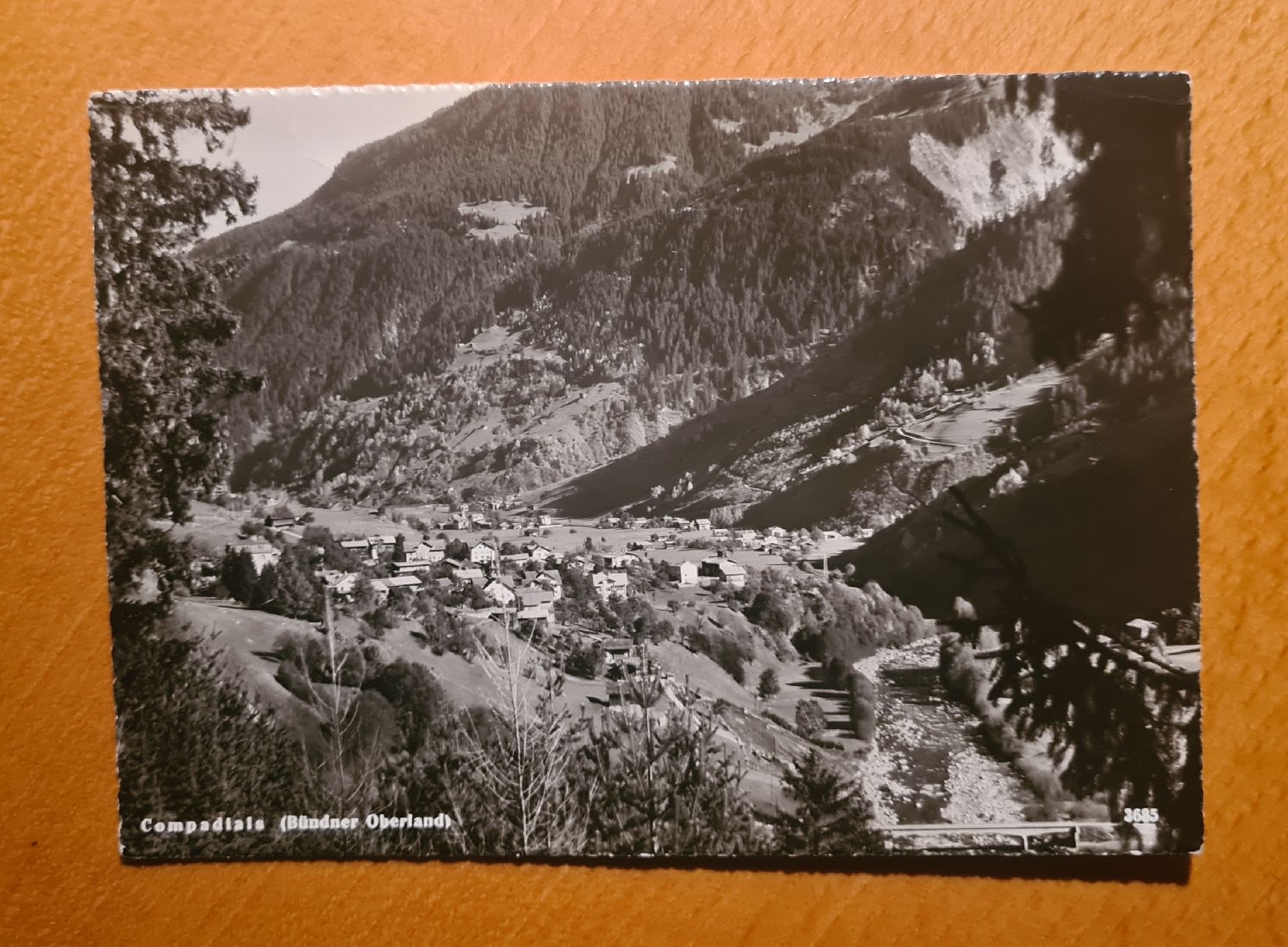 Cartoline postali: Compadials, Bündner Oberland  1950 – Usato da Ebikon venduto da Donar50