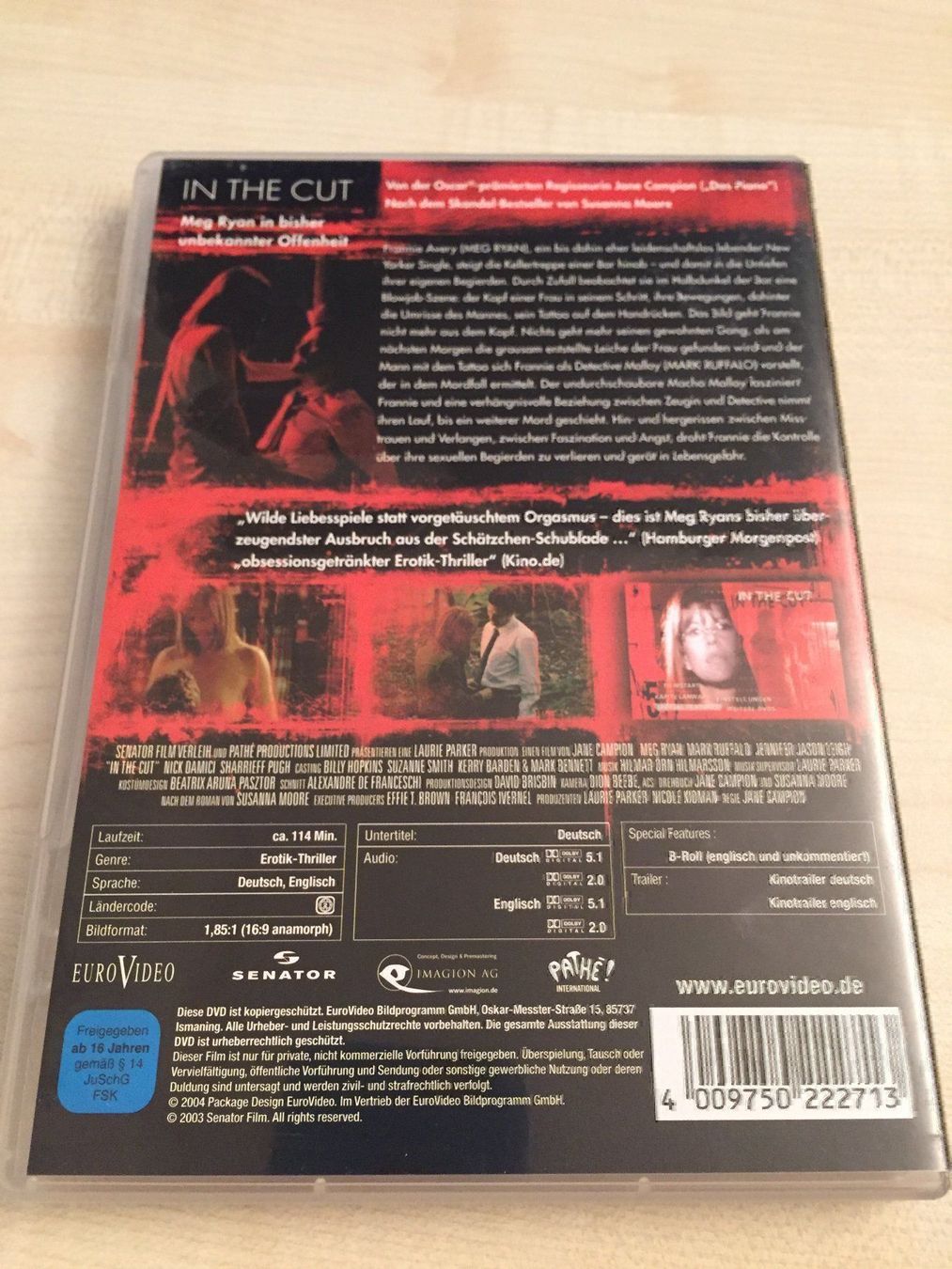 Alle DVDs: In the Cut – Gebraucht aus Rüti ZH von alumedien 1