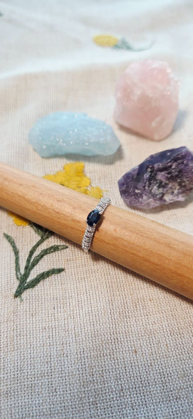 Anelli: NEW - S925 Sapphire Ring (Adjustable) – Nuovo (secondo la descrizione) da Zürich venduto da cin_wcf6 5