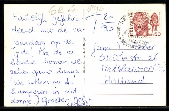 Cartoline postali: AK Stuls, Ort mit Kirche und Bergpanorama – Usato da Berlin venduto da bartko-reher 1