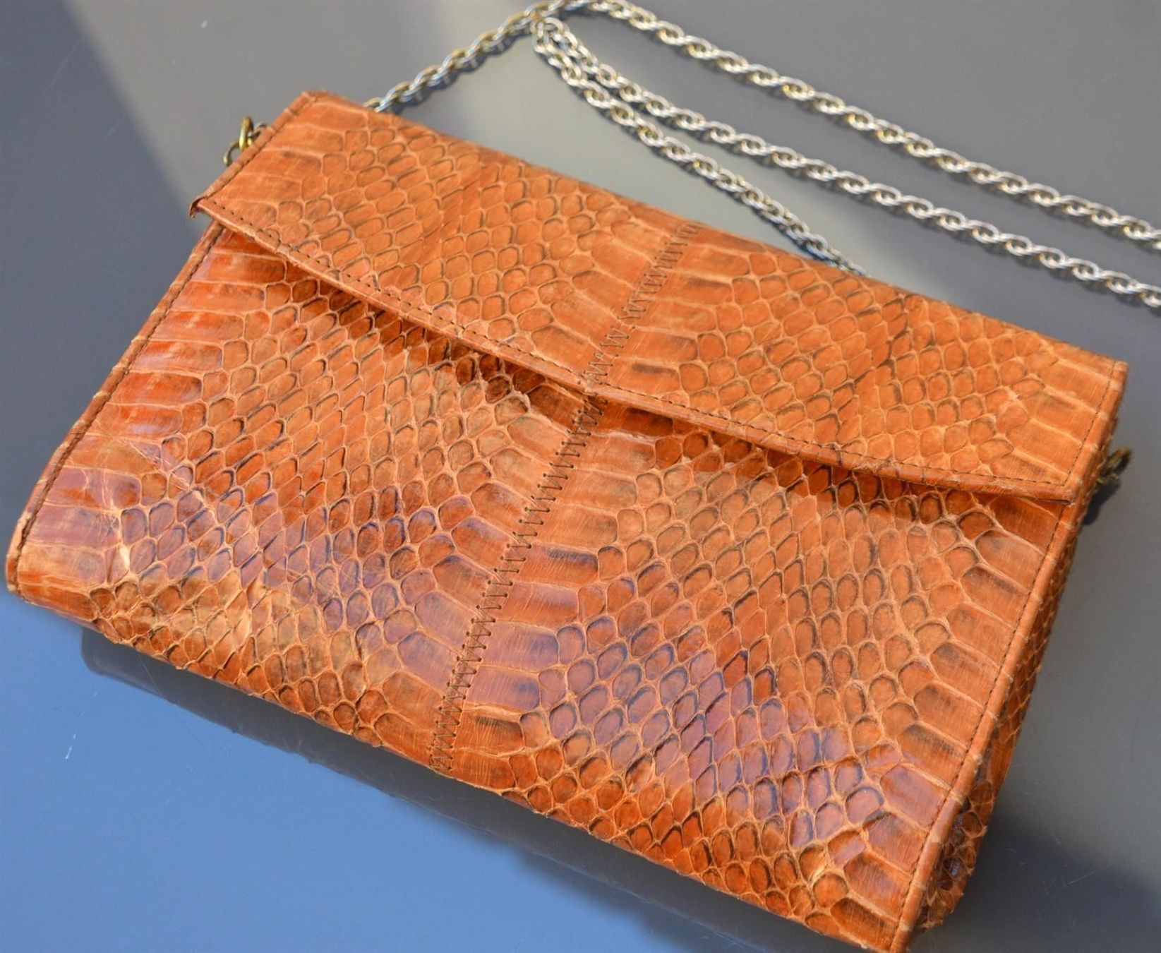 Taschen für Damen: Sac cuir de serpent Tasche Schlangenlede – Gebraucht aus Collonges von Auganien 3
