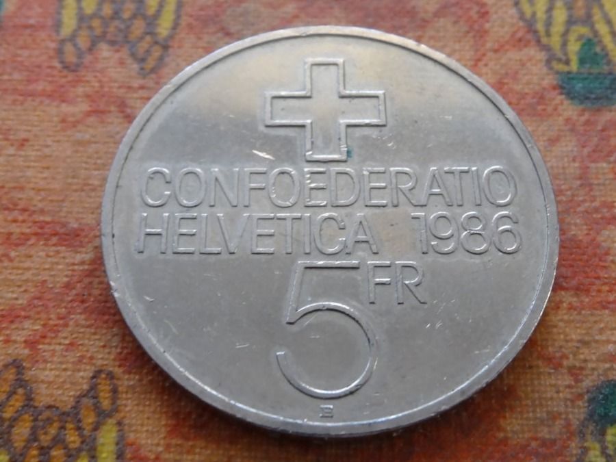 Tutti le monete: SEMPACH 5 Franken 1986 – Usato da Romanel-sur-Lausanne venduto da Swift13 1