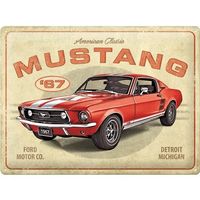 Ford Mustang GT Hängeschild Blechschild Wandbild 30x40cm
