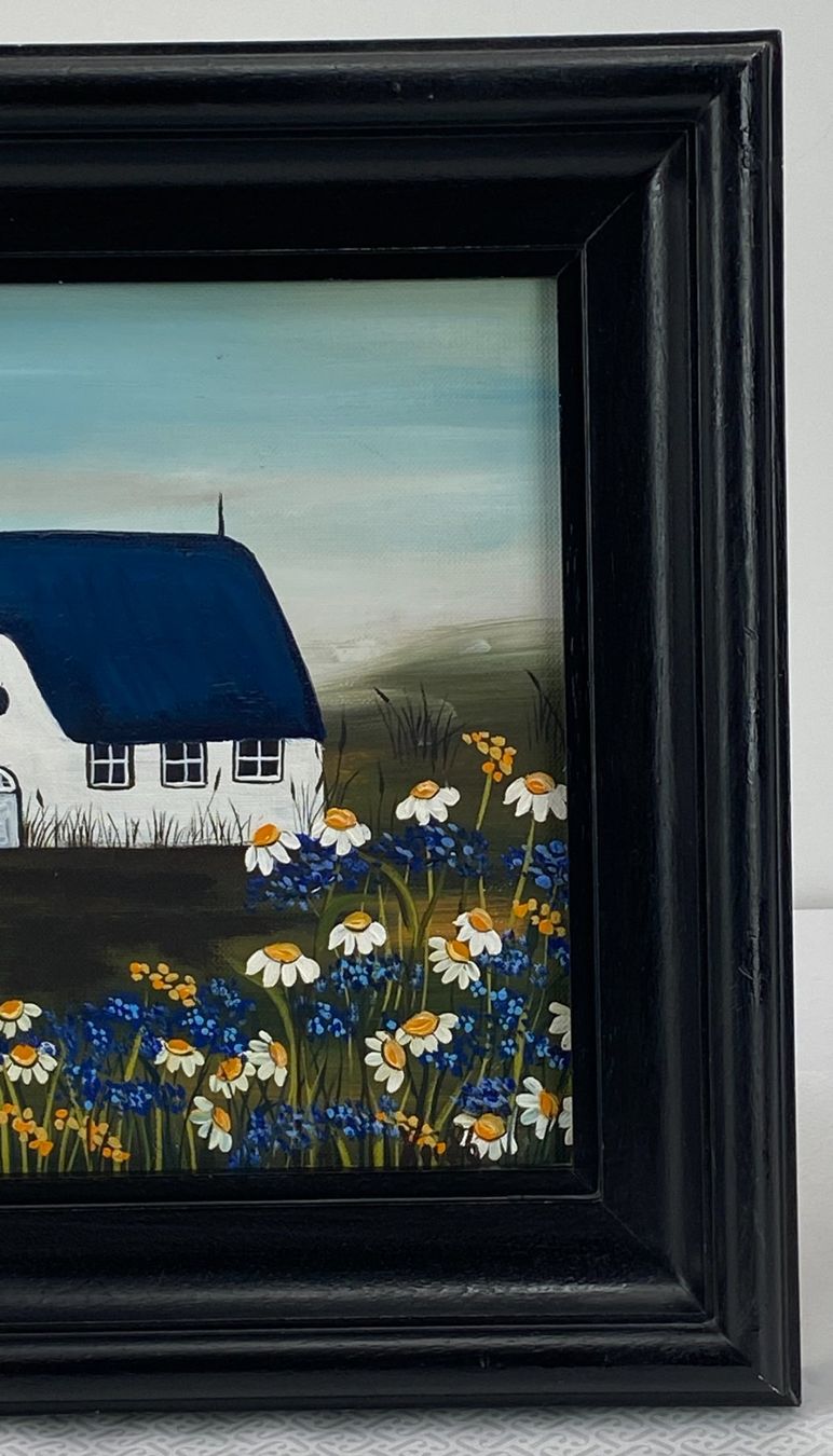 Dipinti: Brigitte Koischwitz Naive Kunst Gemälde Sylt Haus – Usato da Volketswil venduto da Artivo 2