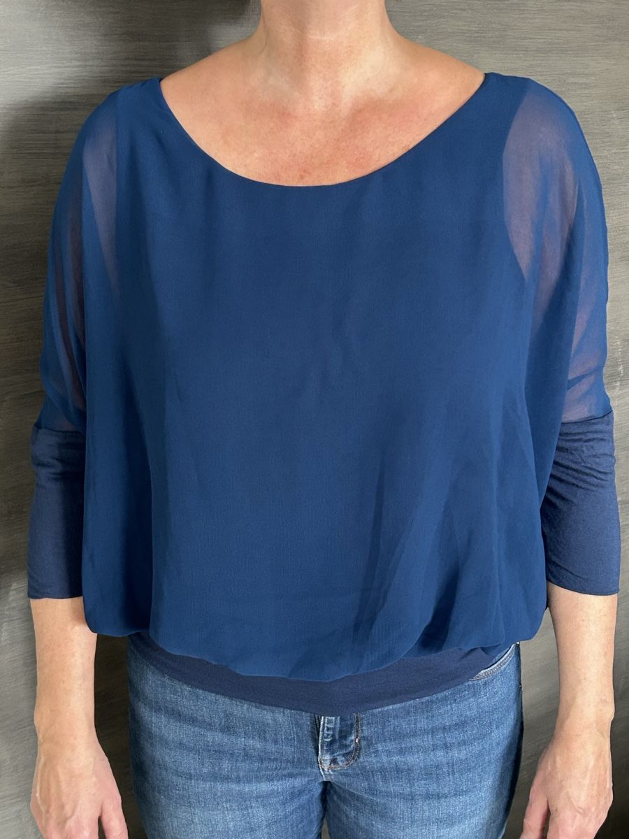 Esprit Camicette: Esprit Damen Bluse dunkelblau Gr. 38 – Usato da Bachenbülach venduto da danielaa0102 5