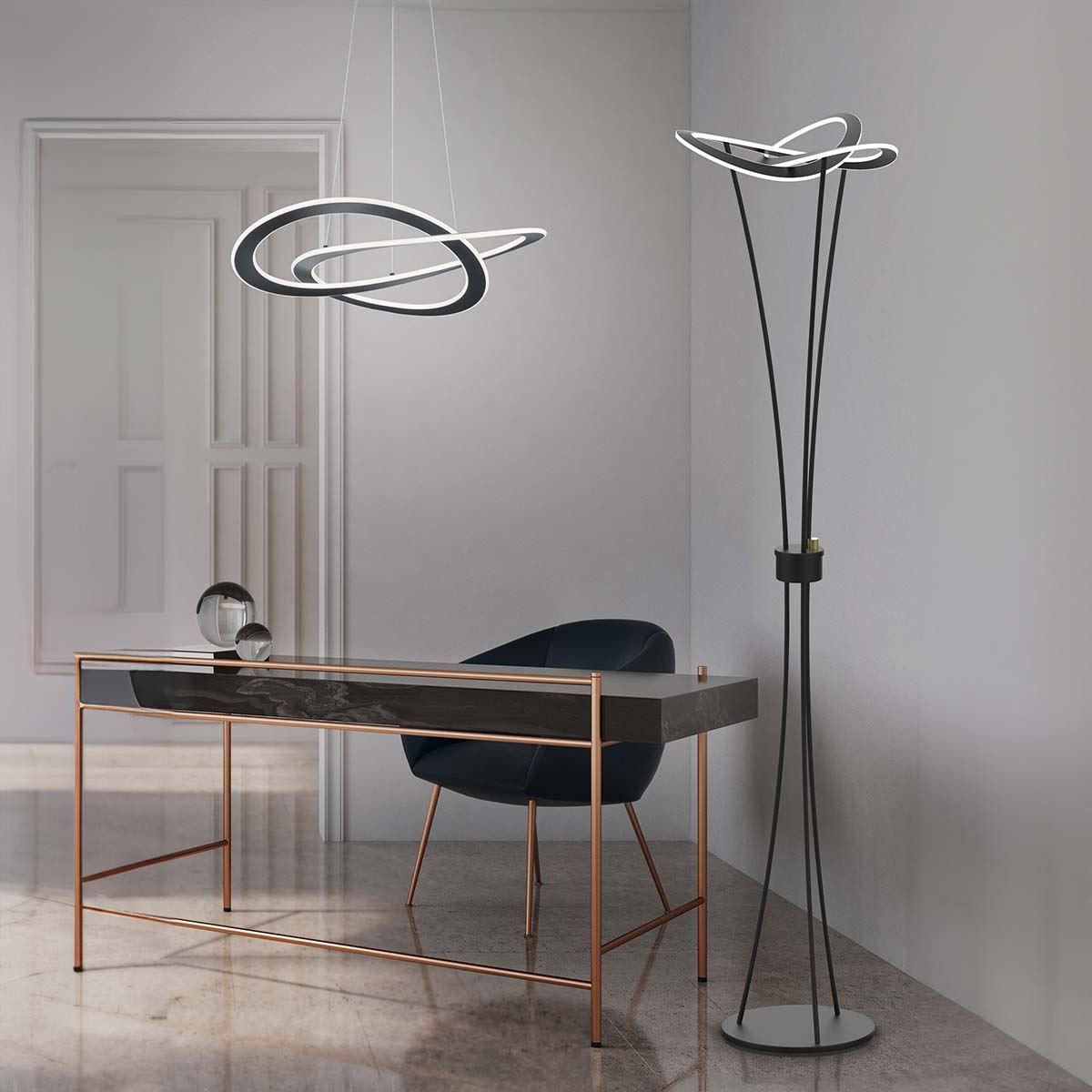 Lampadari & plafoniere: LED Pendelleuchte, Anthrazit, 71 cm Ø – Nuovo (secondo la descrizione) da Kreuzlingen venduto da Smart-Light 2