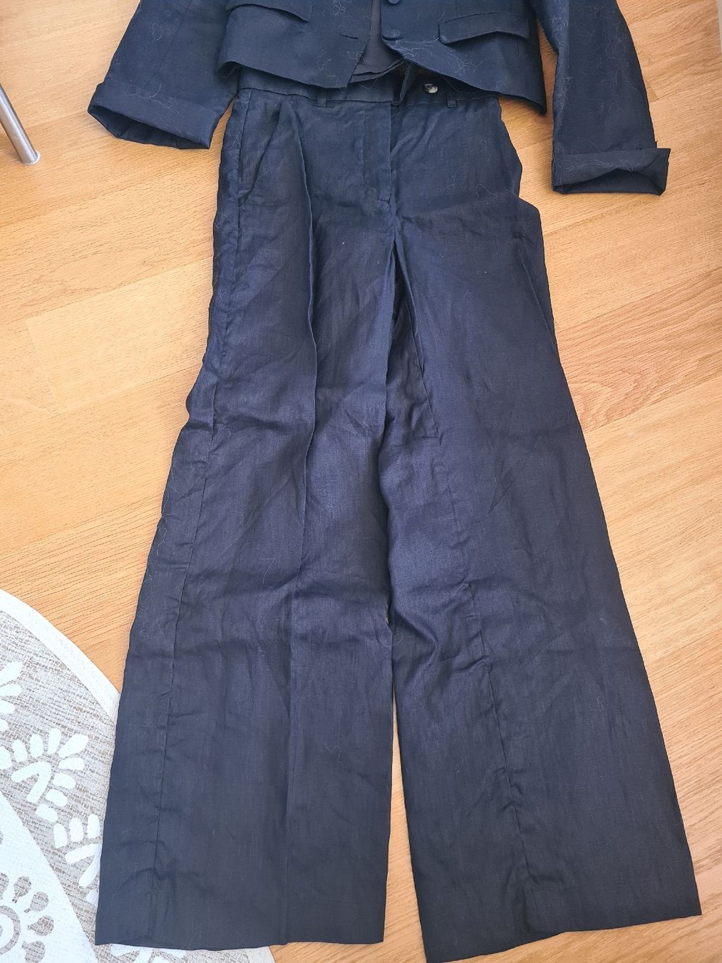Completi & Tailleur: Damen Anzug dunkelblau Leinen Grösse S – Usato da Zofingen venduto da nena-0809 2
