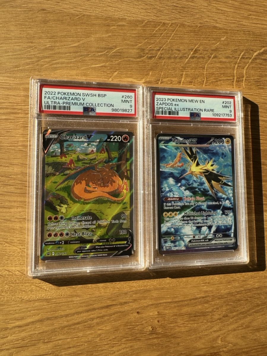 Pokémon Sammelbilder & Trading cards: Pokemon Charizard V & Zapdos ex PSA 9 – Gebraucht aus Zeiningen von flo_8cxw