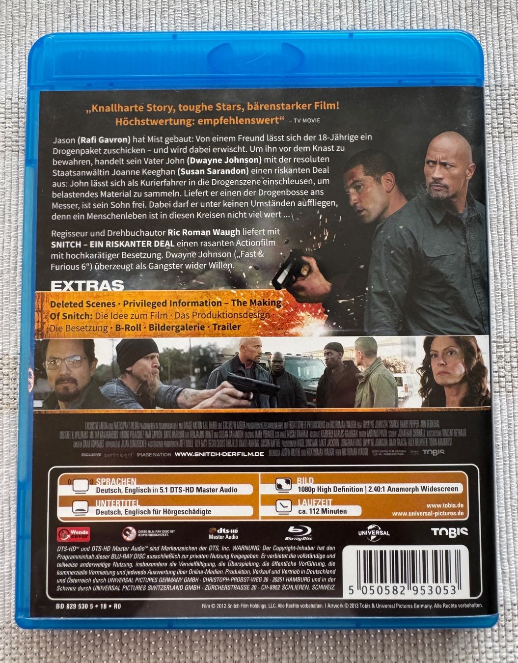 Tutti i DVDs: Snitch - Ein riskanter Deal [Blu-ray] - Dwayne Johnson – Usato da Arbon venduto da drs64 1