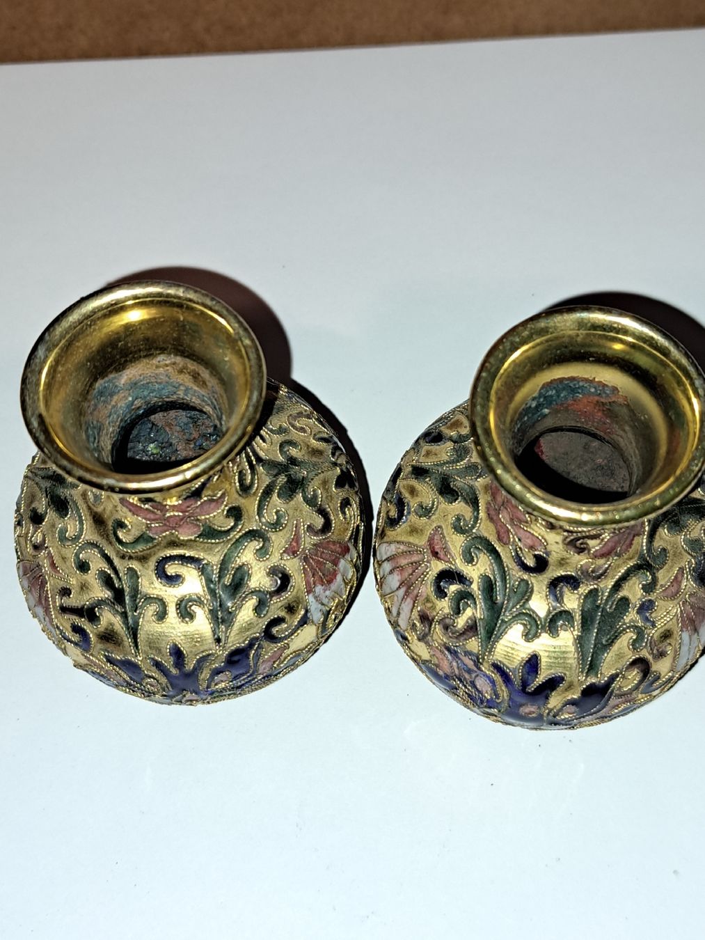 Vasi & Recipienti: Vasen Set, Cloisonné, Vintage emailliert – Usato da Kölliken venduto da Upcycling-by-Mc-TAM 4