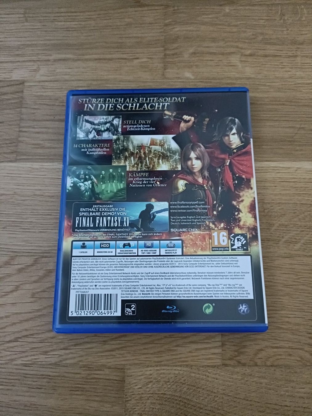 Spiele: Final Fantasy Type-0 HD – Gebraucht aus Köniz von Gamecollect 2