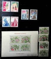 MONACO BLOC + TIMBRES NEUFS** 1981-6. COTE 26.50 EUROS/JU100